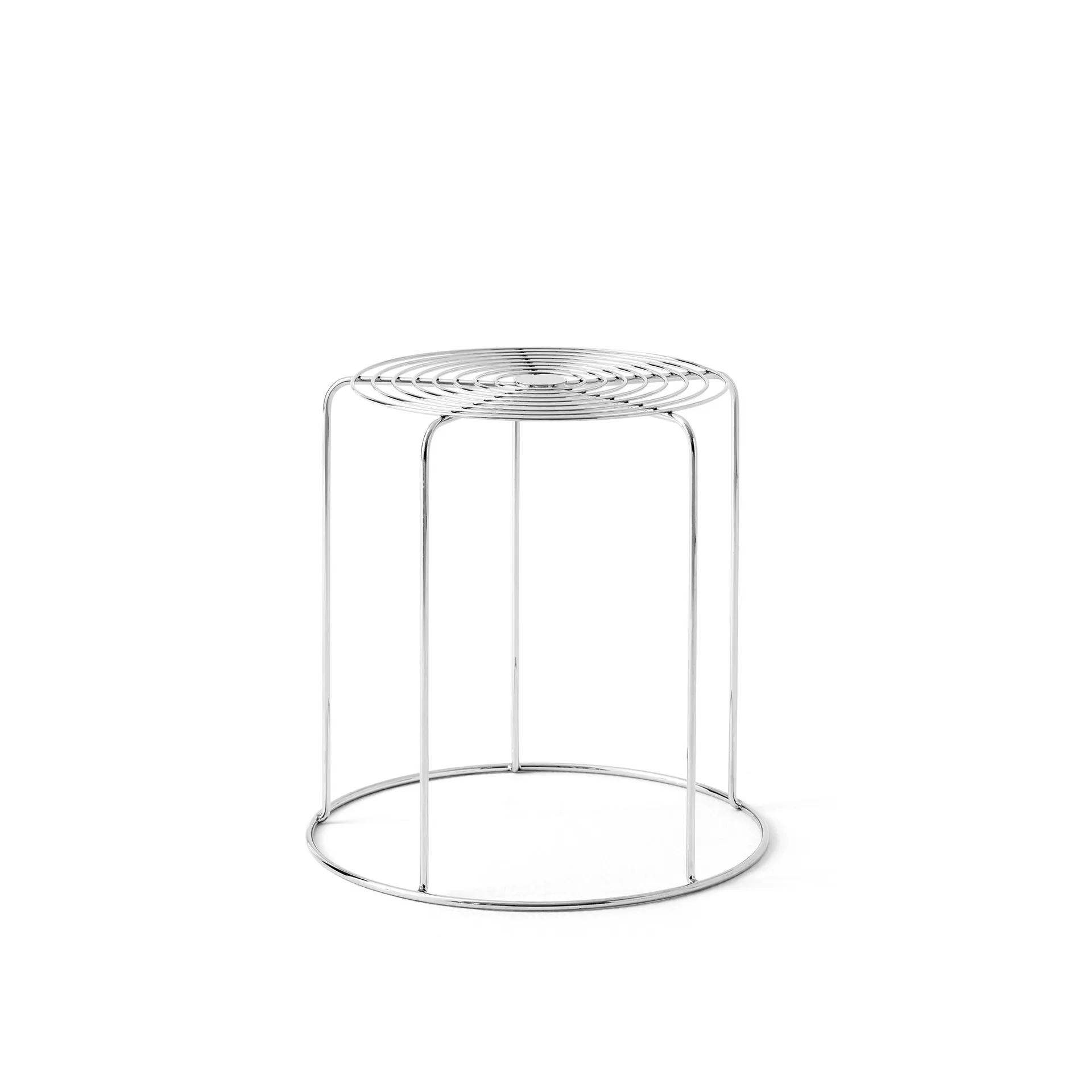 Wire VP11 stool, Stainless steel &Tradition