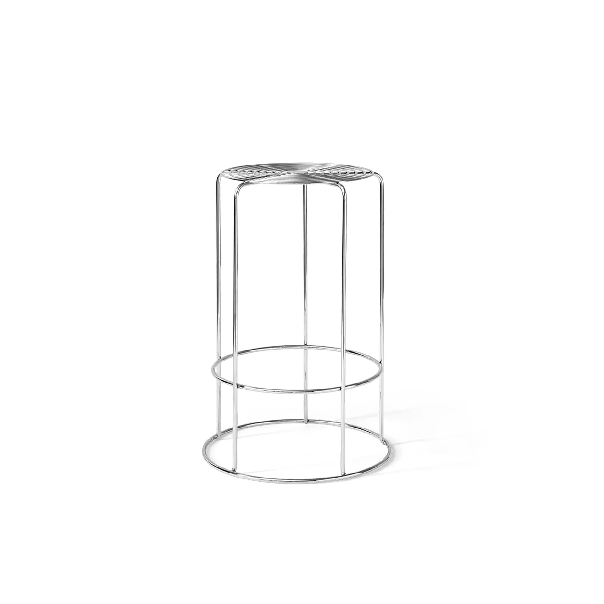 Wire VP15 bar stool, Stainless steel, 65 cm &Tradition