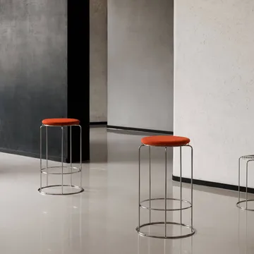 Wire VP15 bar stool - Stainless steel, 65 cm - &Tradition