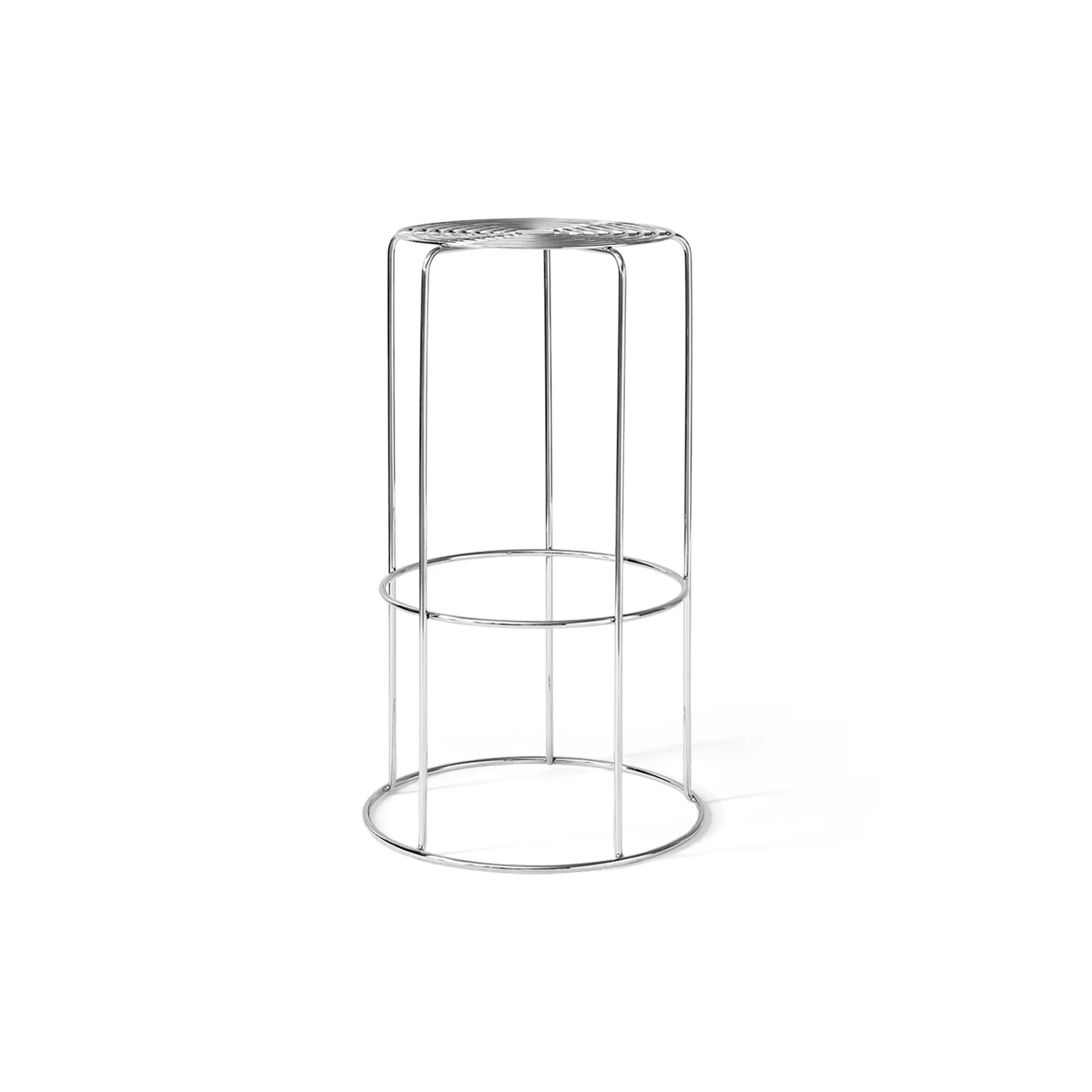 Wire VP16 bar stool, Stainless steel, 75 cm &Tradition