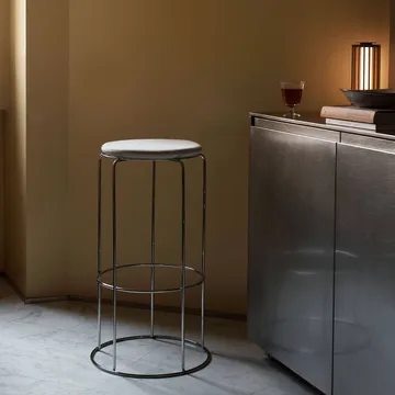 Wire VP16 bar stool - Stainless steel, 75 cm - &Tradition