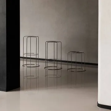 Wire VP16 bar stool - Stainless steel, 75 cm - &Tradition