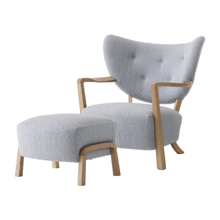 Wulff Lounge Chair ATD2 armchair incl. pouffe ATD3 - Oiled oak-Karandash - &Tradition