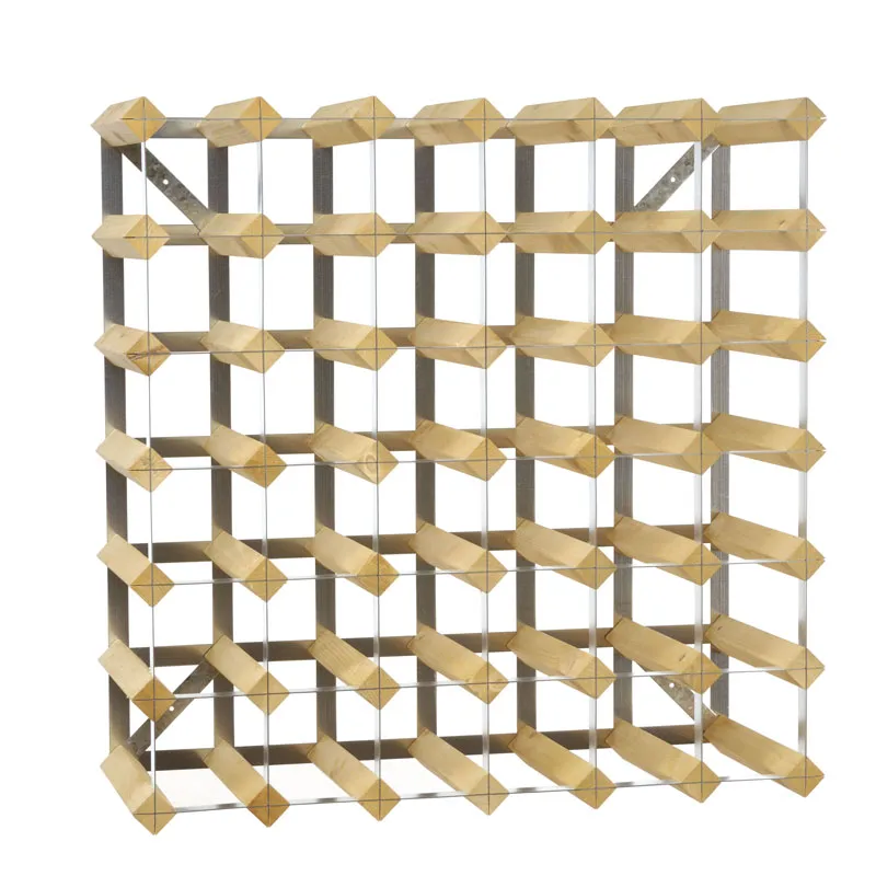 Traditional Wine racks wine rack 42 bottles expandable, Light oak Traditional Wine Racks