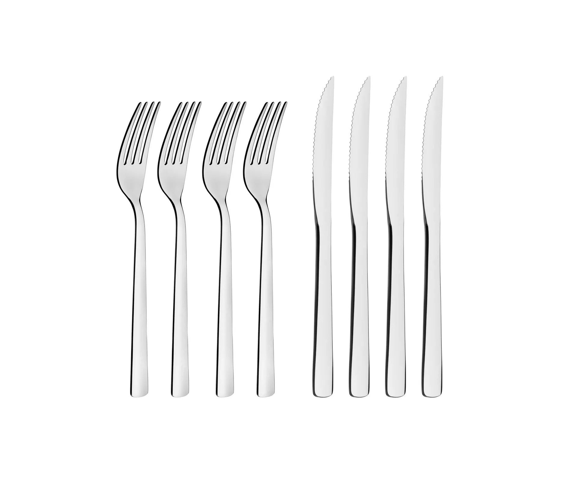 Steak cutlery 8 pieces, Stainless steel Tramontina