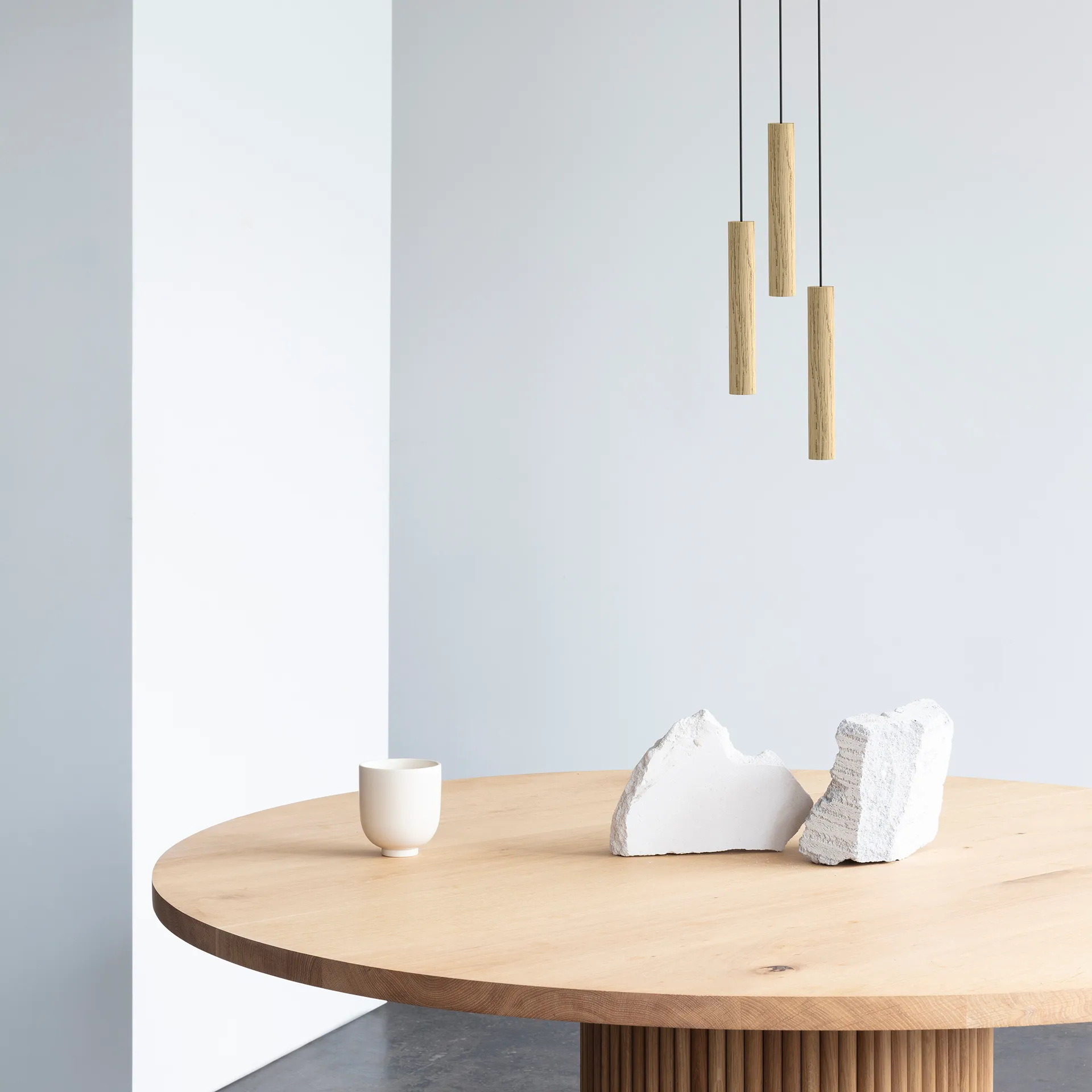 3 Chimes lamp, oak Umage