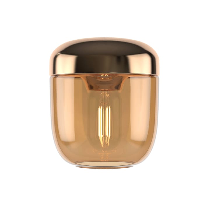 Acorn lamp shade amber - polished brass-amber - Umage