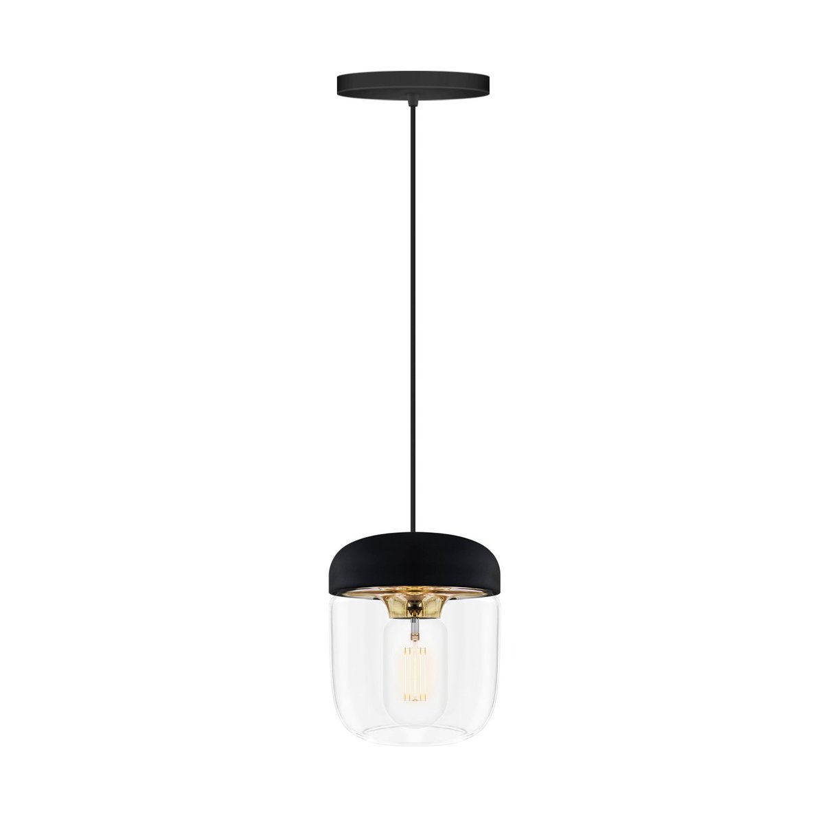 Umage Acorn lamp shade black polished brass | Scandinavian Design | Lampshades | Black