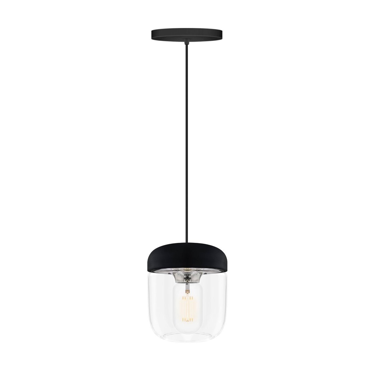 Umage Acorn lamp shade black polished steel | Scandinavian Design | Lampshades | Silver-coloured