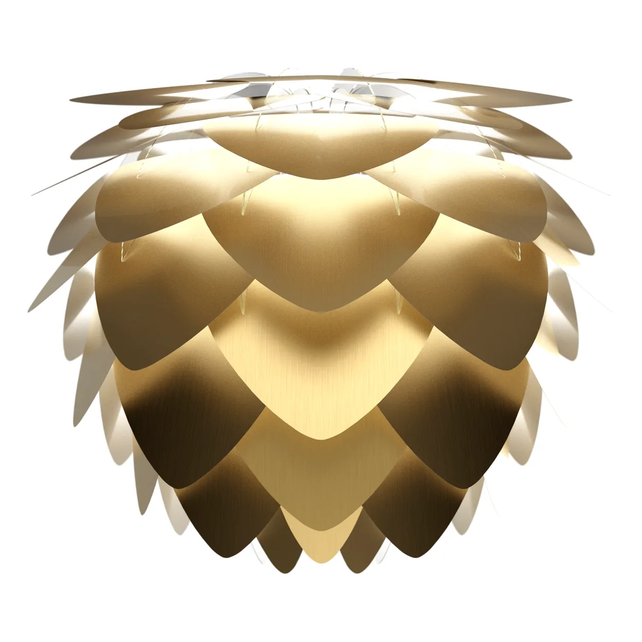 Umage Aluvia lamp brushed brass 59 cm | Scandinavian Design | Lampshades | Gold-coloured