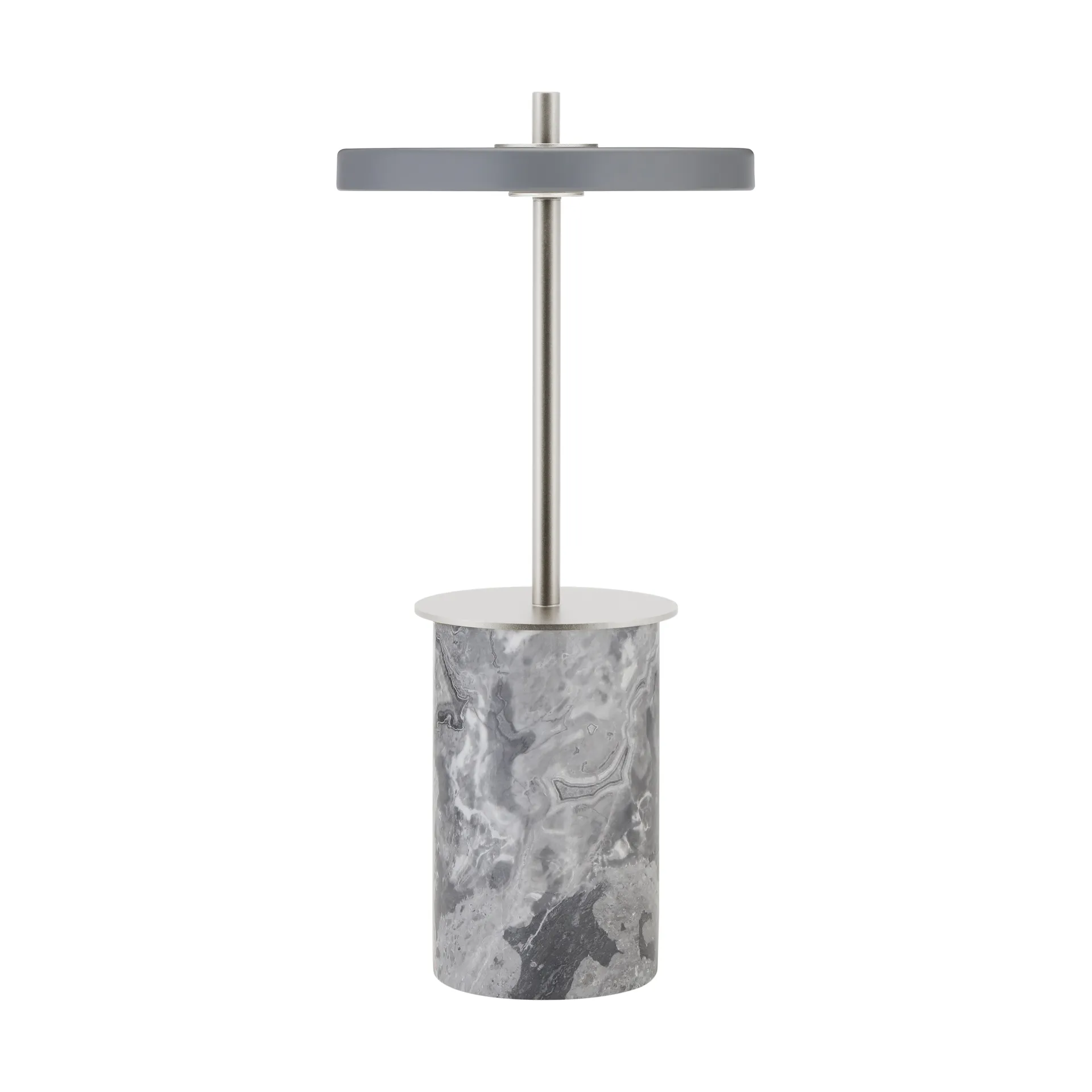 Asteria Move Mini table lamp Ø12x25,5 cm, Grey Marble-steel Umage