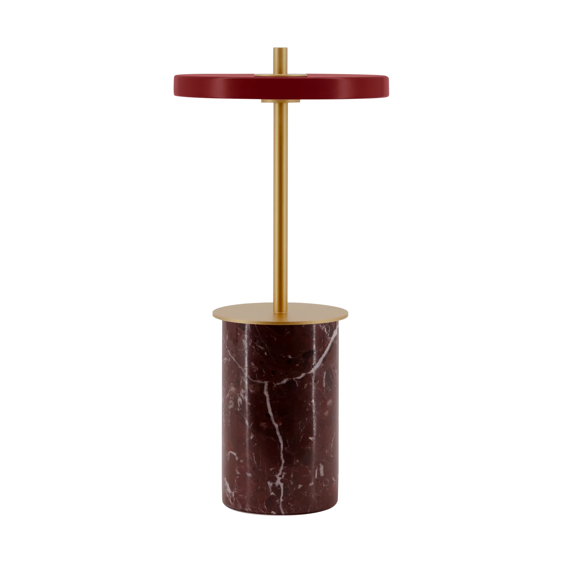 Asteria Move Mini table lamp Ø12x25,5 cm, Red marble Umage
