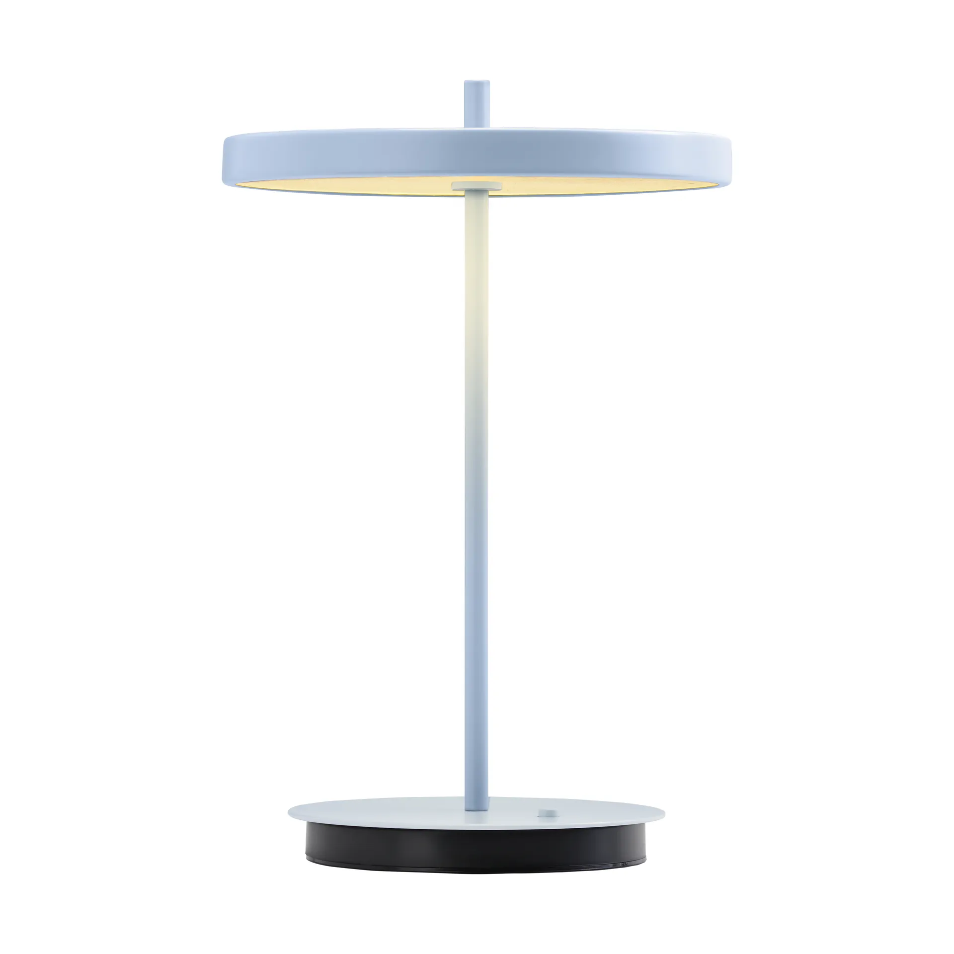 Asteria Move portable table lamp, Monochrome-pale blue Umage