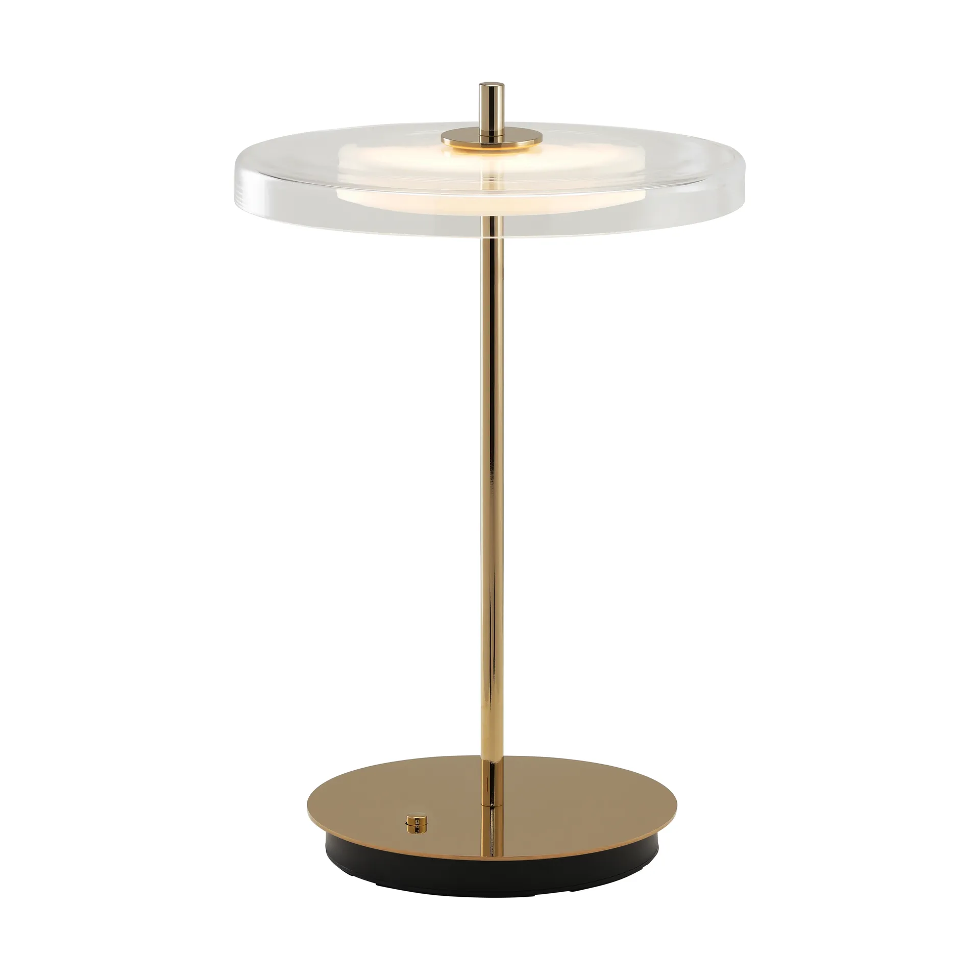 Asteria Move table lamp, Glass-polished brass Umage