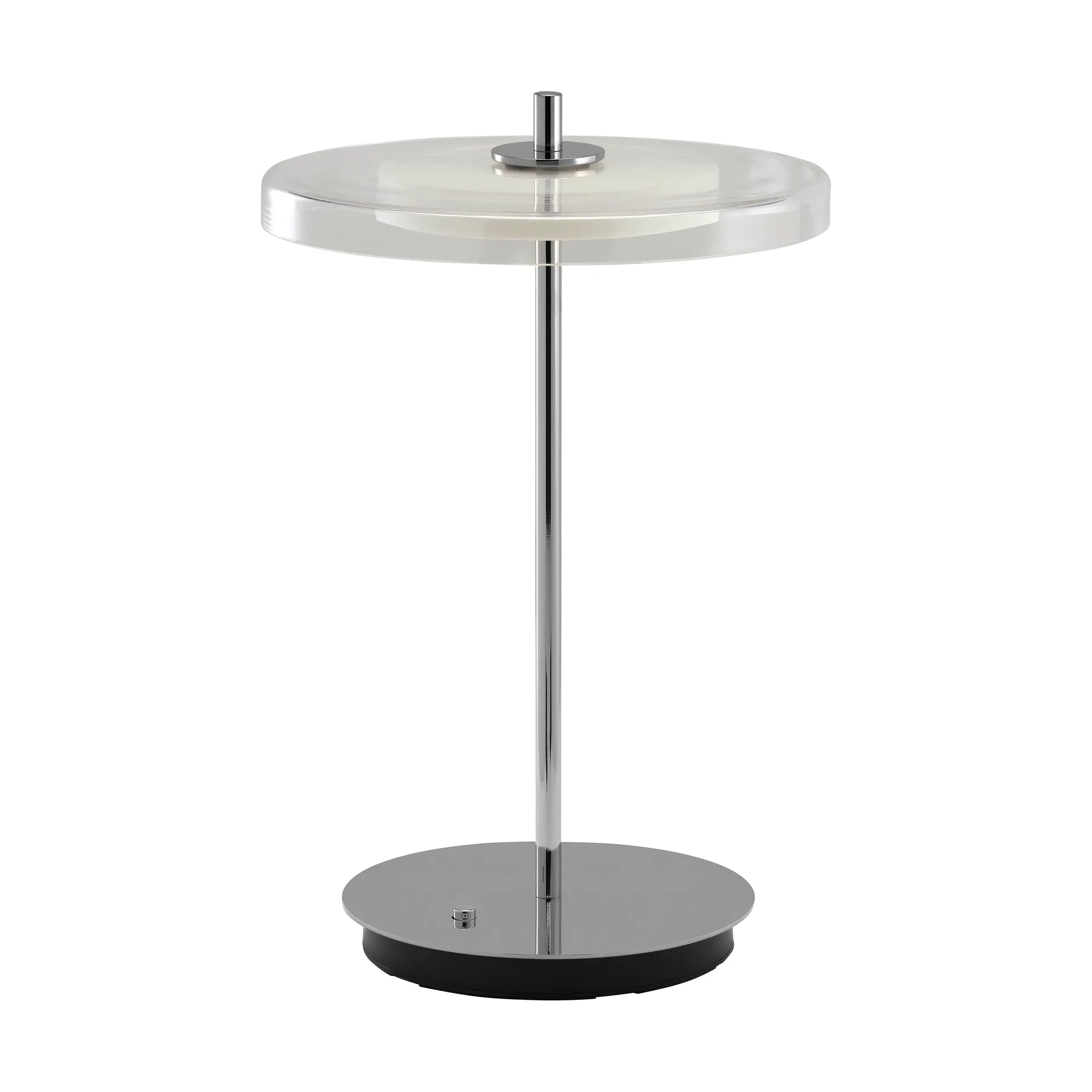 Asteria Move table lamp, Glass-polished steel Umage