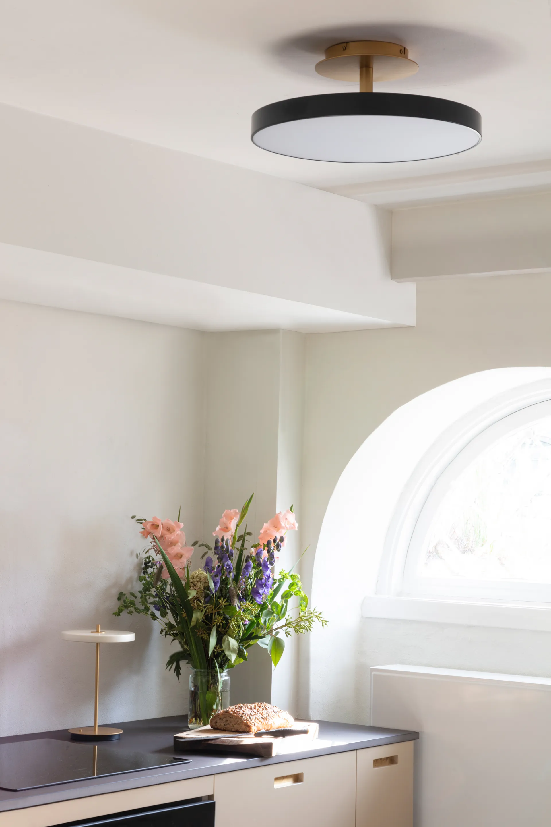 Asteria Up ceiling lamp medium, Anthracite grey Umage