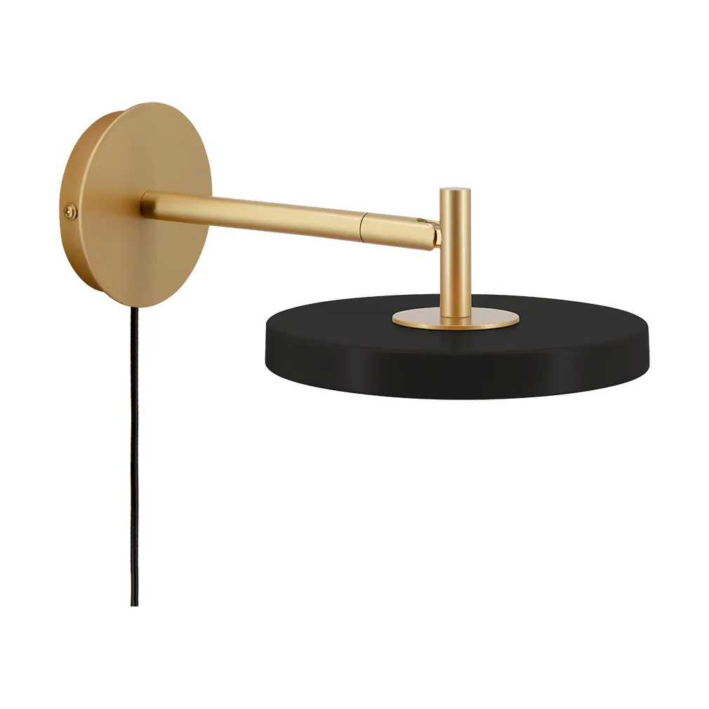 Umage Asteria Wall short wall lamp Black | Scandinavian Design | Wall lights | Black