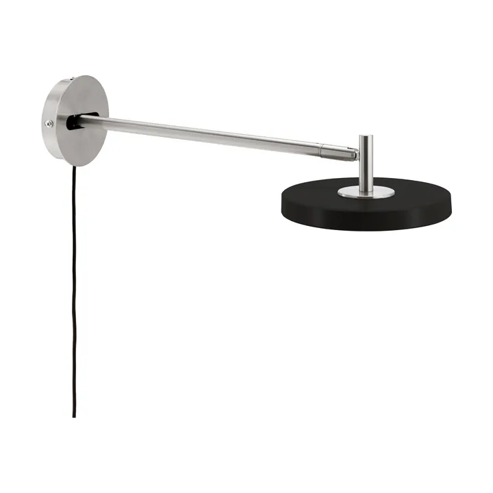 Asteria Wall wall lamp - Long, Black-chrome - Umage