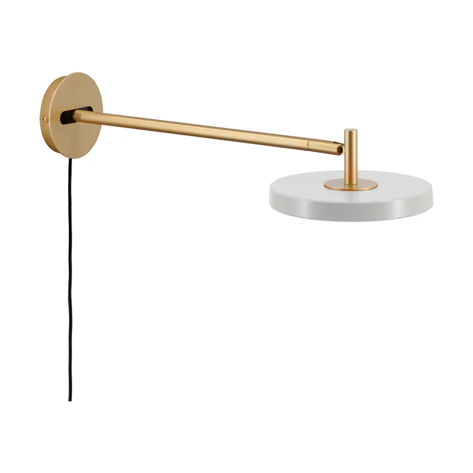Asteria Wall wall lamp, Long, Nuance mist-brass Umage