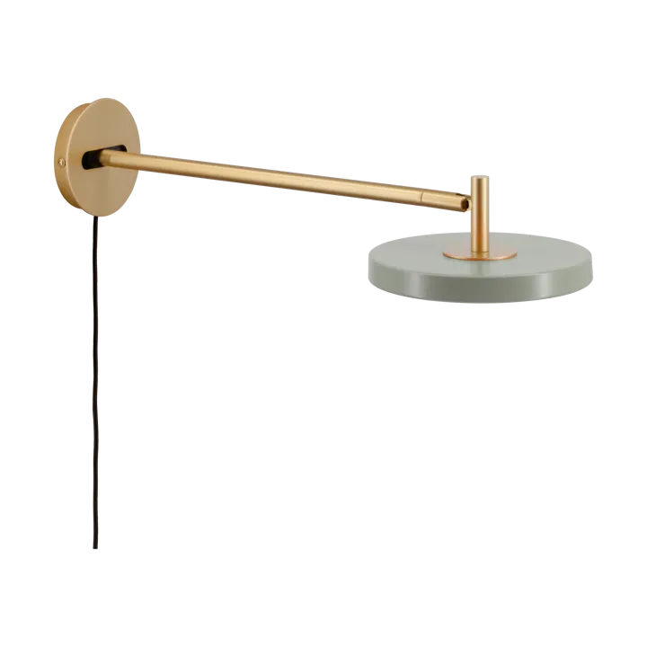 Asteria Wall wall lamp - Long, Nuance olive-brass - Umage