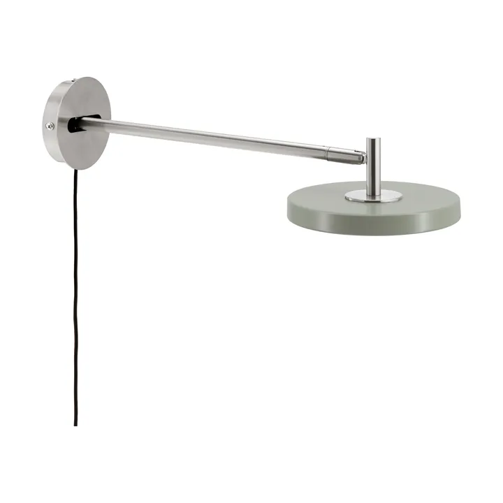 Asteria Wall wall lamp - Long, Nuance olive-chrome - Umage