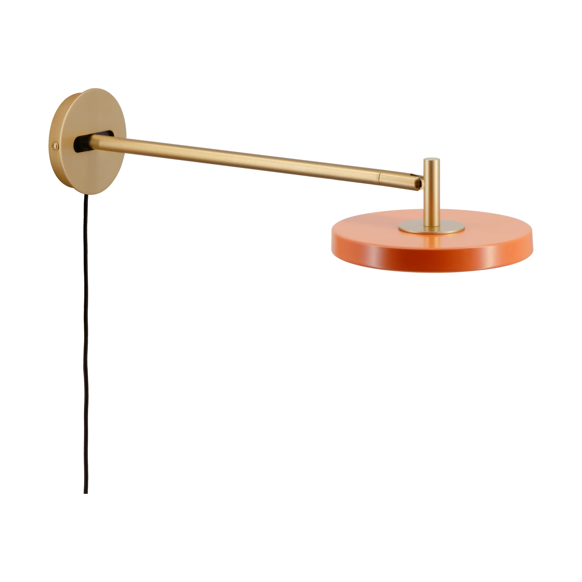 Asteria Wall wall lamp, Long, Nuance orange-brass Umage