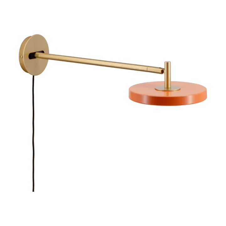 Asteria Wall wall lamp - Long, Nuance orange-brass - Umage