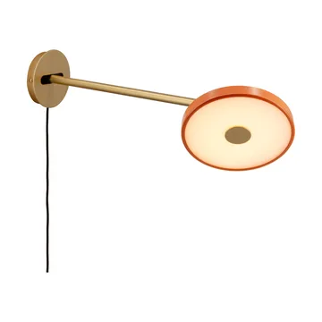 Asteria Wall wall lamp - Long, Nuance orange-brass - Umage