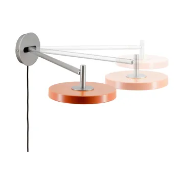 Asteria Wall wall lamp - Long, Nuance orange-chrome - Umage