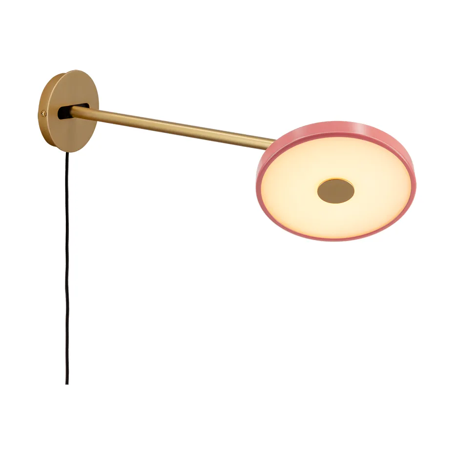 Asteria Wall wall lamp, Long, Nuance rose-brass Umage