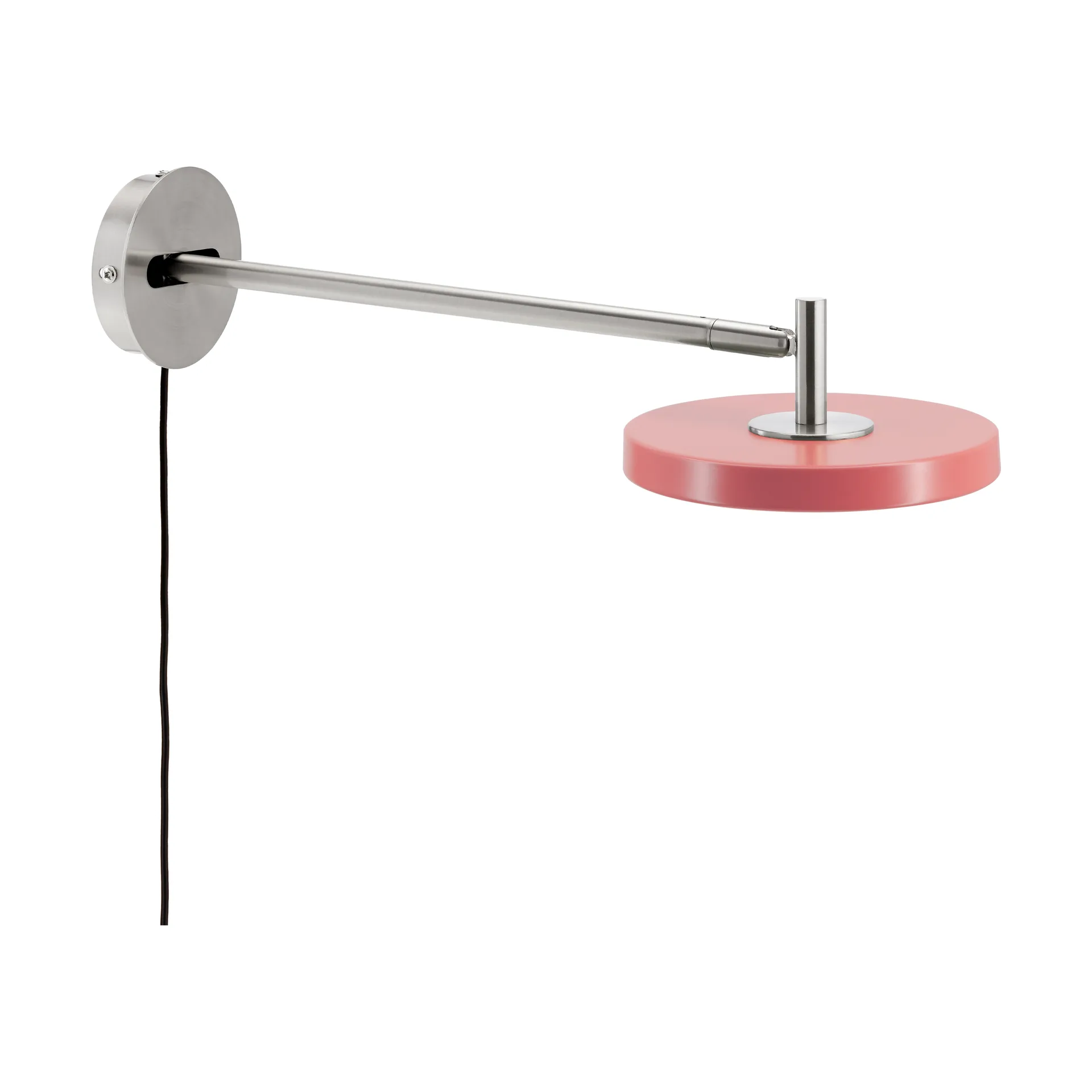 Asteria Wall wall lamp, Long, Nuance rose-chrome Umage