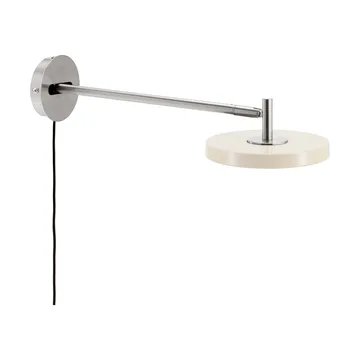 Asteria Wall wall lamp - Long, Pearl white-chrome - Umage