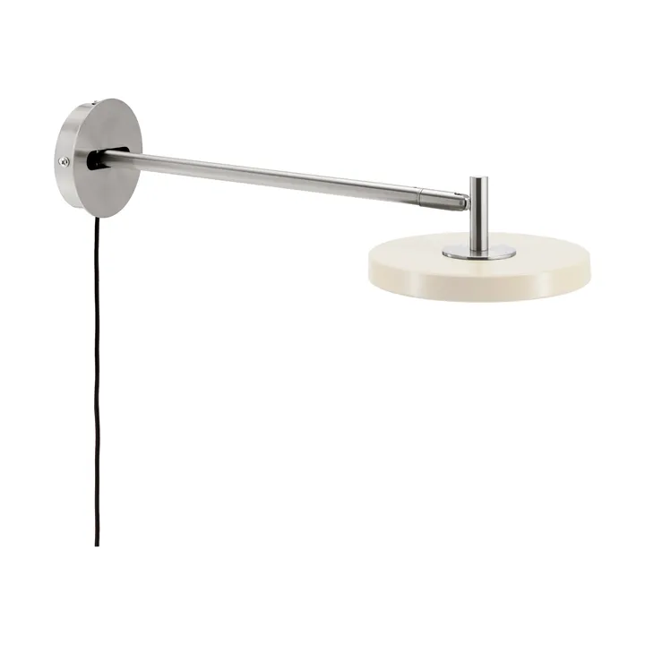 Asteria Wall wall lamp - Long, Pearl white-chrome - Umage