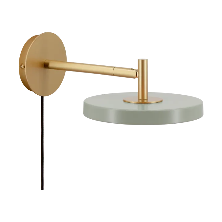 Asteria Wall wall lamp - Short, Nuance olive-brass - Umage