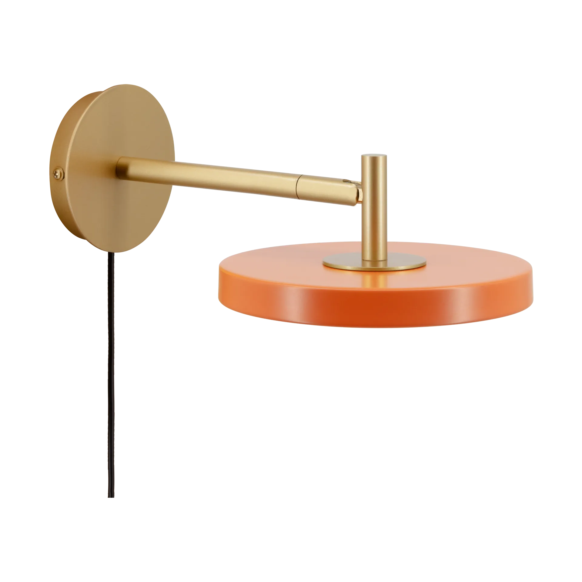 Asteria Wall wall lamp, Short, Nuance orange-brass Umage