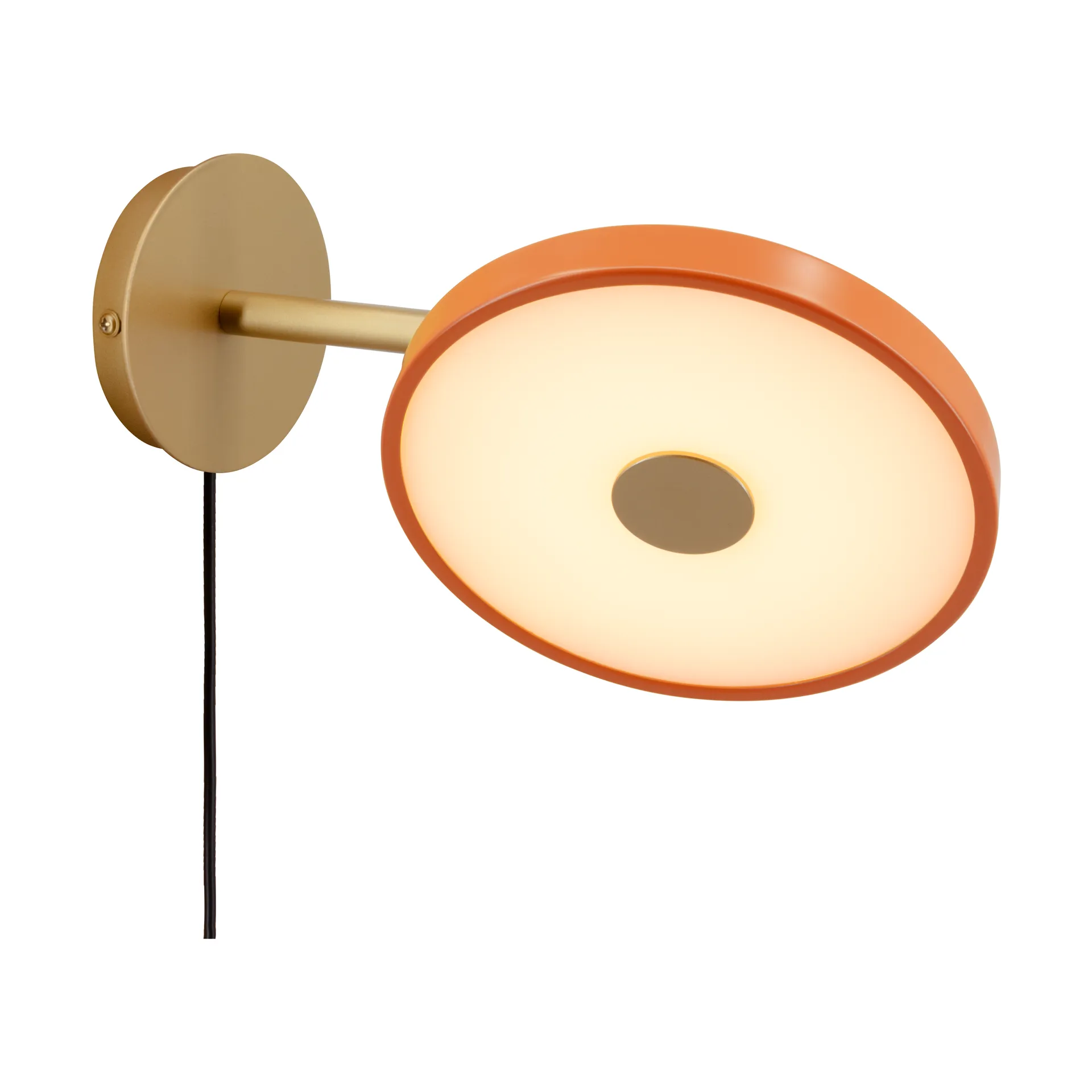 Asteria Wall wall lamp, Short, Nuance orange-brass Umage