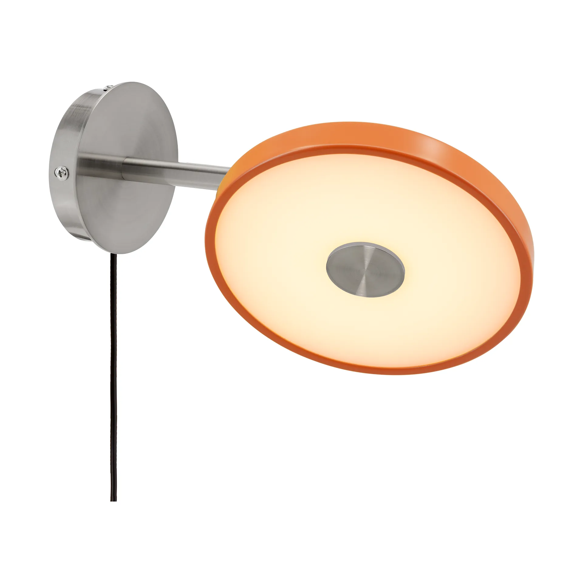 Asteria Wall wall lamp, Short, Nuance orange-chrome Umage