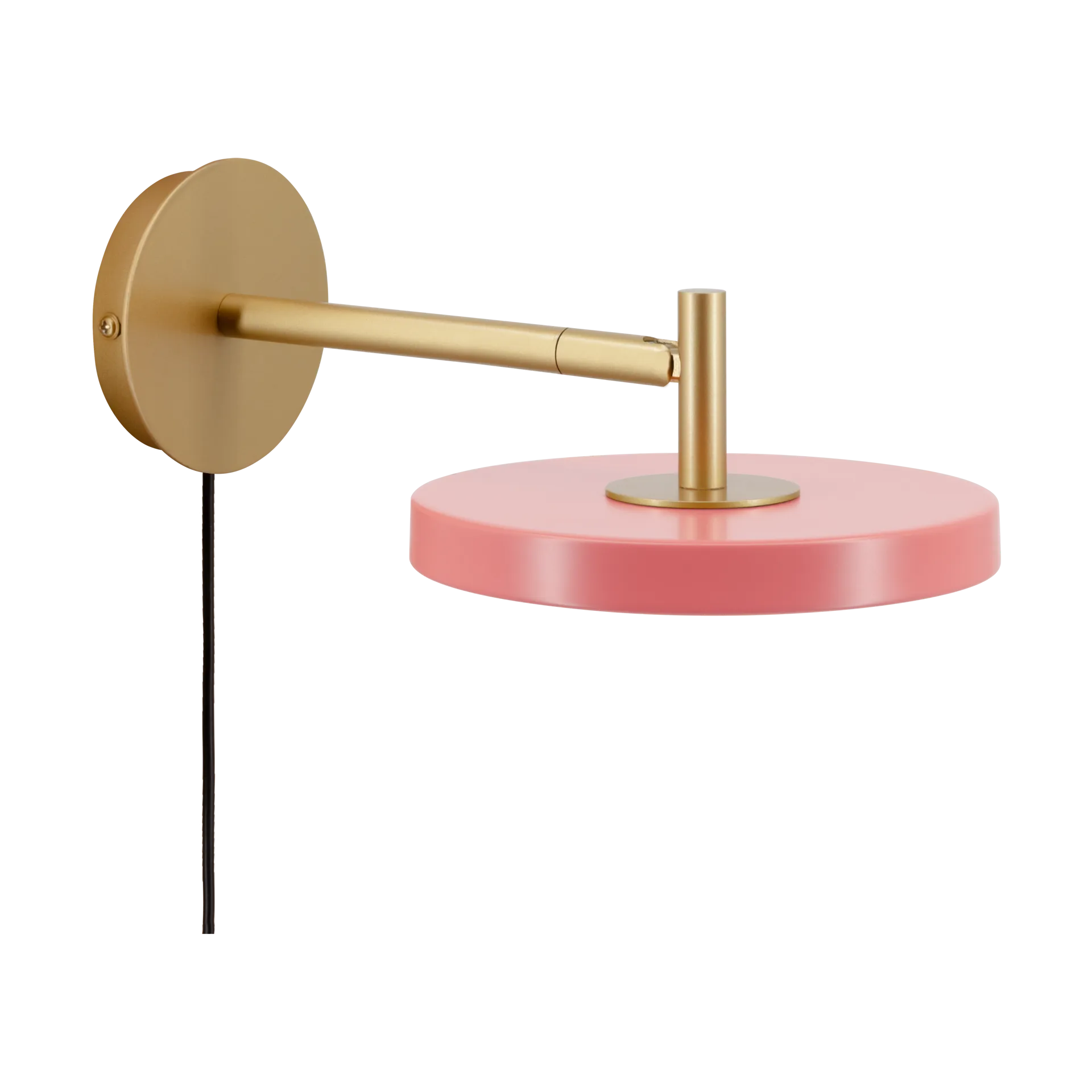 Asteria Wall wall lamp, Short, Nuance rose-brass Umage