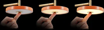 Asteria Wall wall lamp - Short, Pearl white-brass - Umage