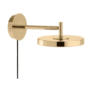Asteria Wall wall lamp - Short, Polished brass - Umage