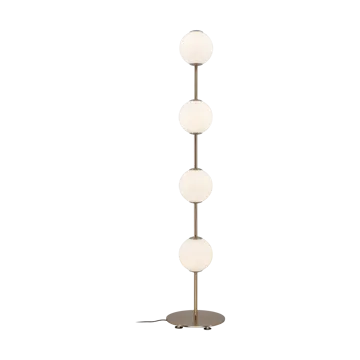 Audrey Floor floor lamp - Plated brass - Umage