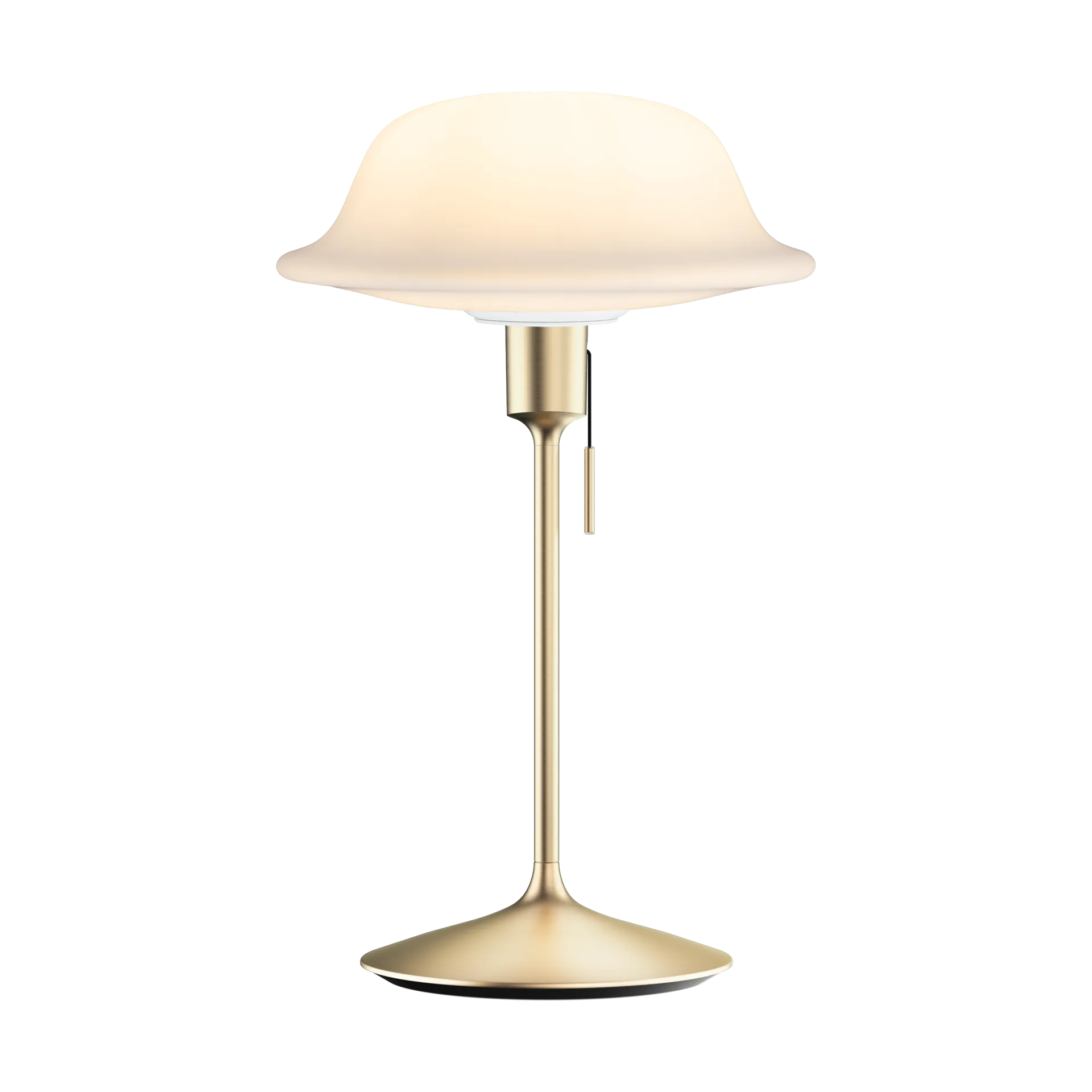 Butler table lamp, White-Brushed brass Umage