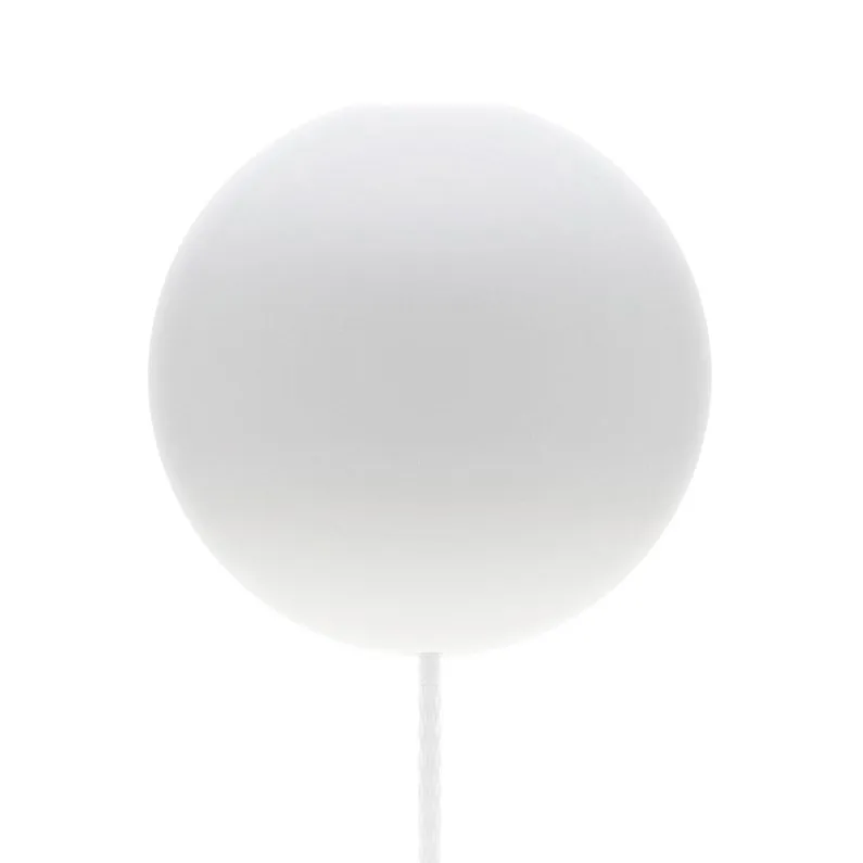 Umage Cannonball ceiling cup with cord white | Scandinavian Design | Lamp hooks & suspensions | White