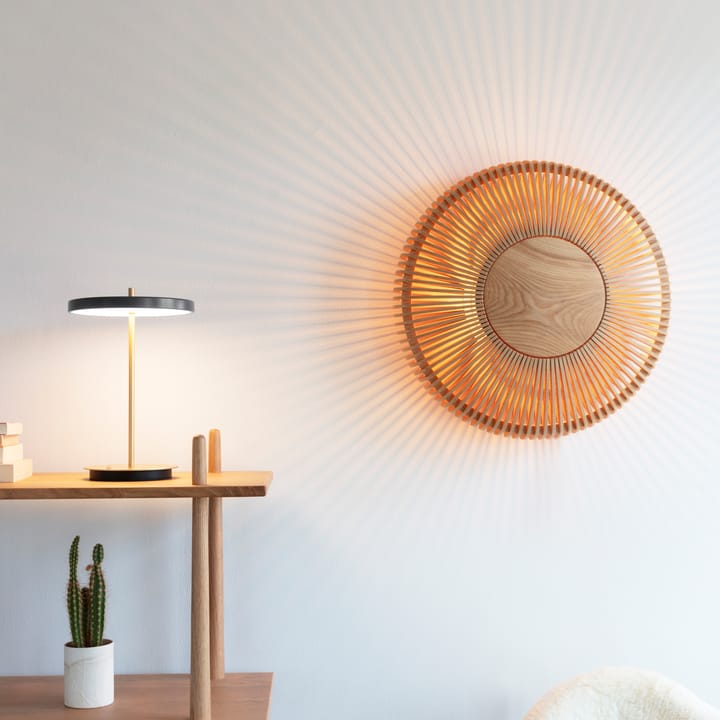 Clava Up wall lamp large - Oak - Umage