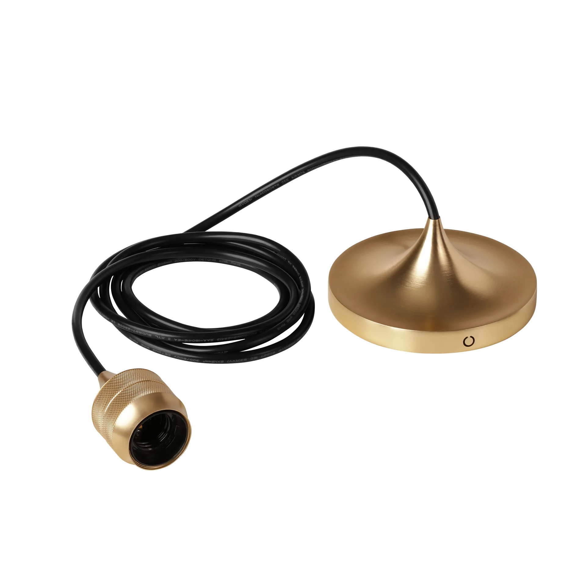 Cord Set Pro lamp suspension, Brushed brass Umage