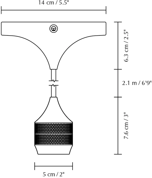 Cord Set Pro lamp suspension, White Umage