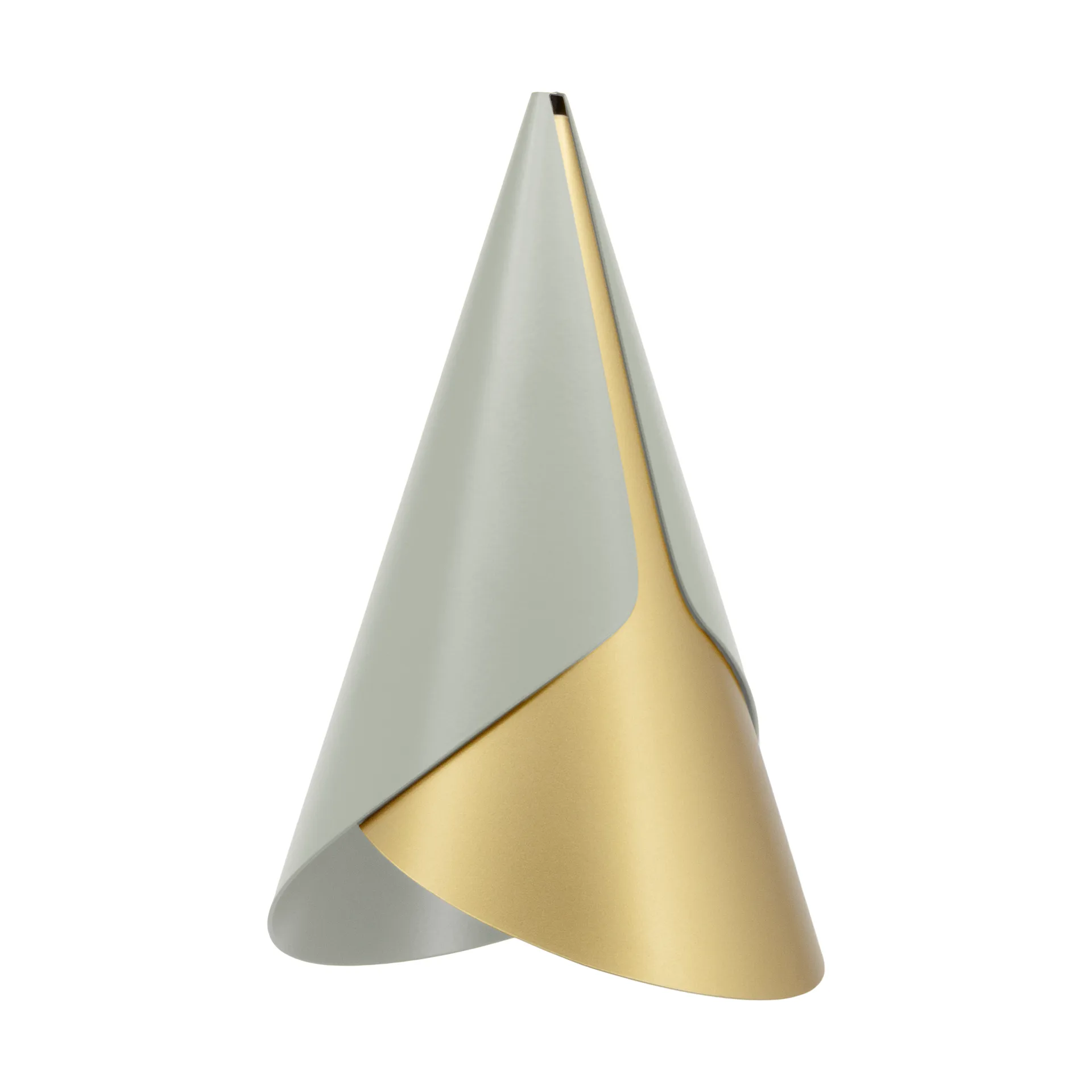 Cornet lampshade, Nuance olive-brass Umage