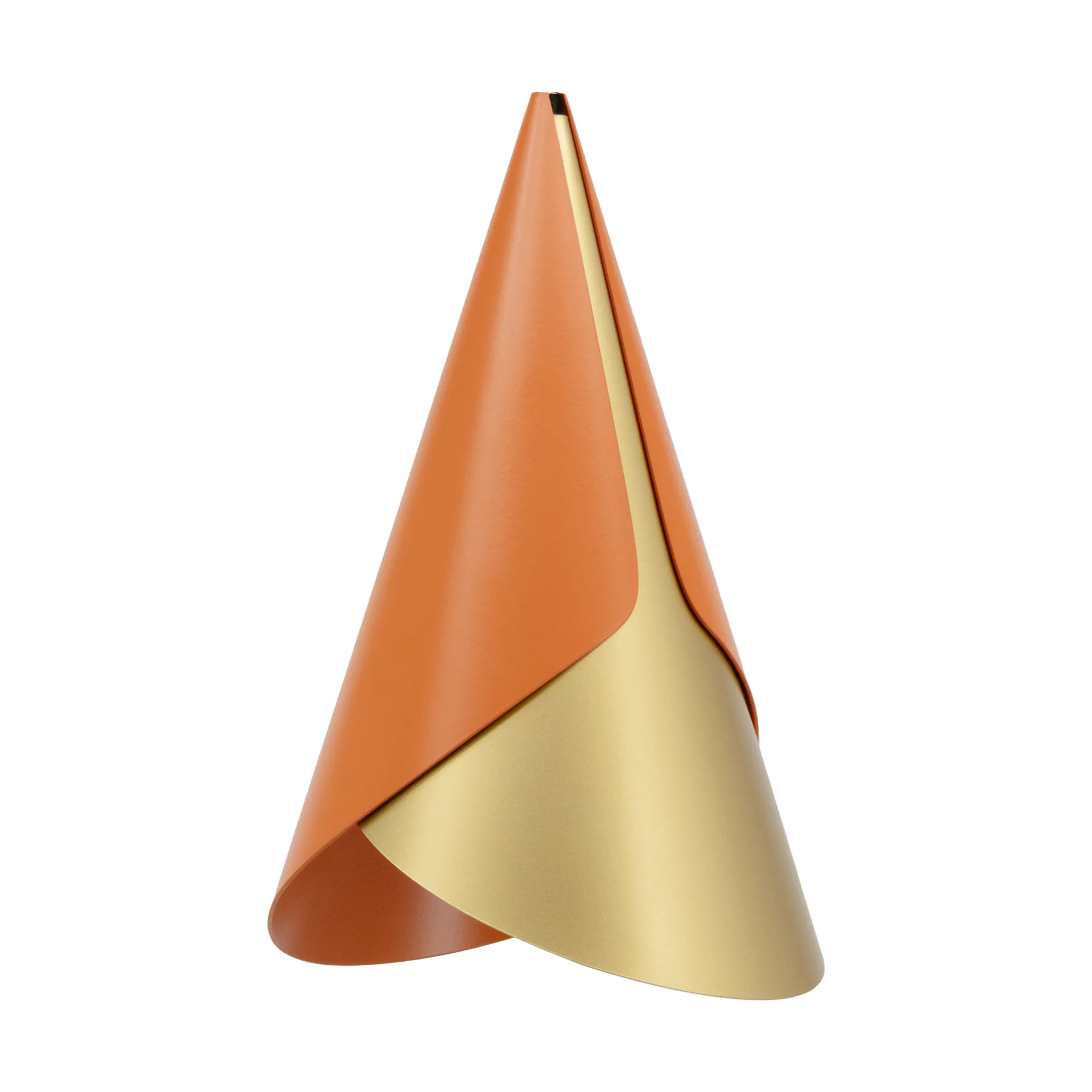Cornet lampshade, Nuance orange-brass Umage