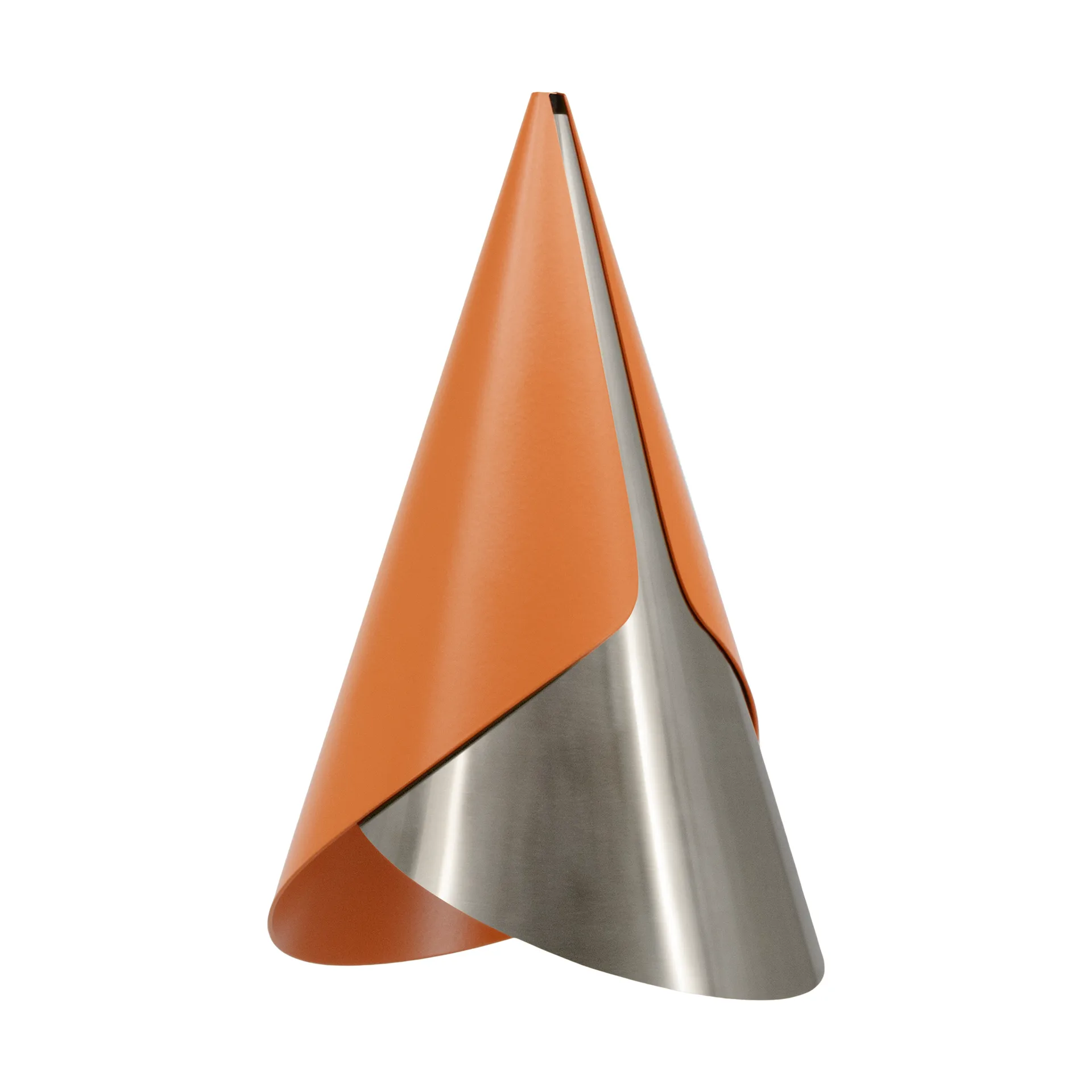 Cornet lampshade, Nuance orange-steel Umage