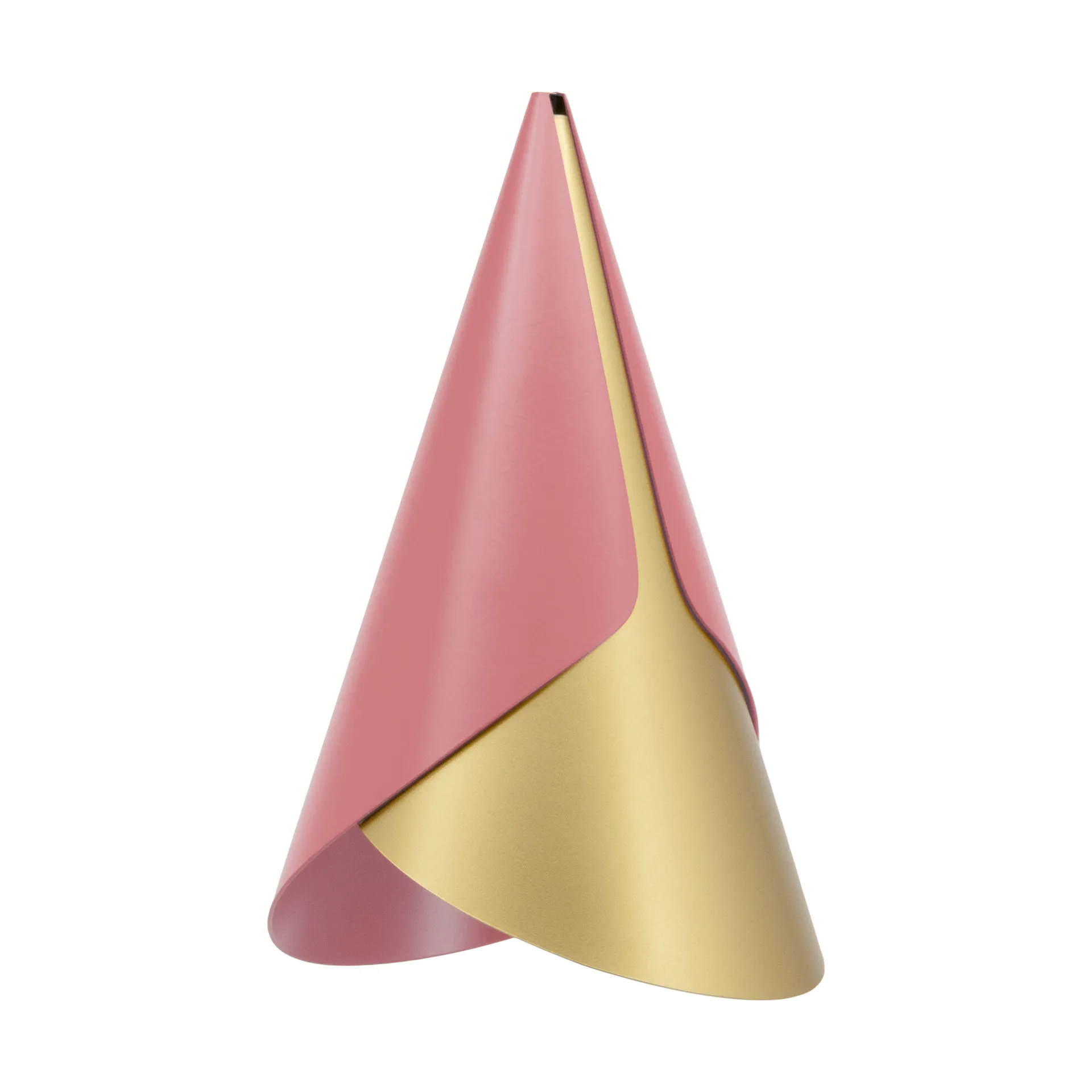 Cornet lampshade, Nuance rose-brass Umage